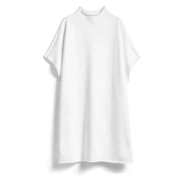Frank & Eileen Ella The Easiest Dress Triple Fleece In White Size Medium - Large - Picture 3 of 11